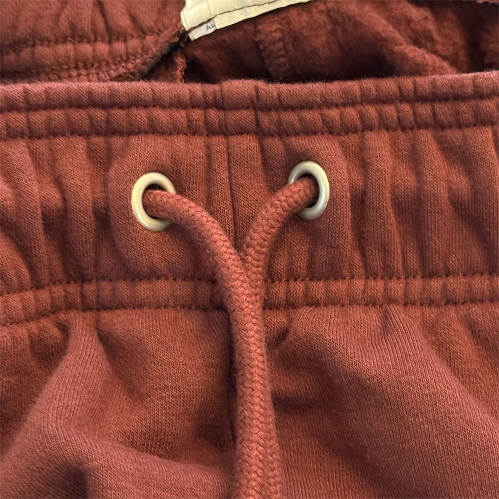 Champion Classic Fleece Sweatpants Medium Burgundy Wide Leg Joggers Gym Casual - Picture 14 of 15
